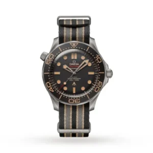 Omega Seamaster Men Automatic Black Fabric 007 Watch O21092422001001