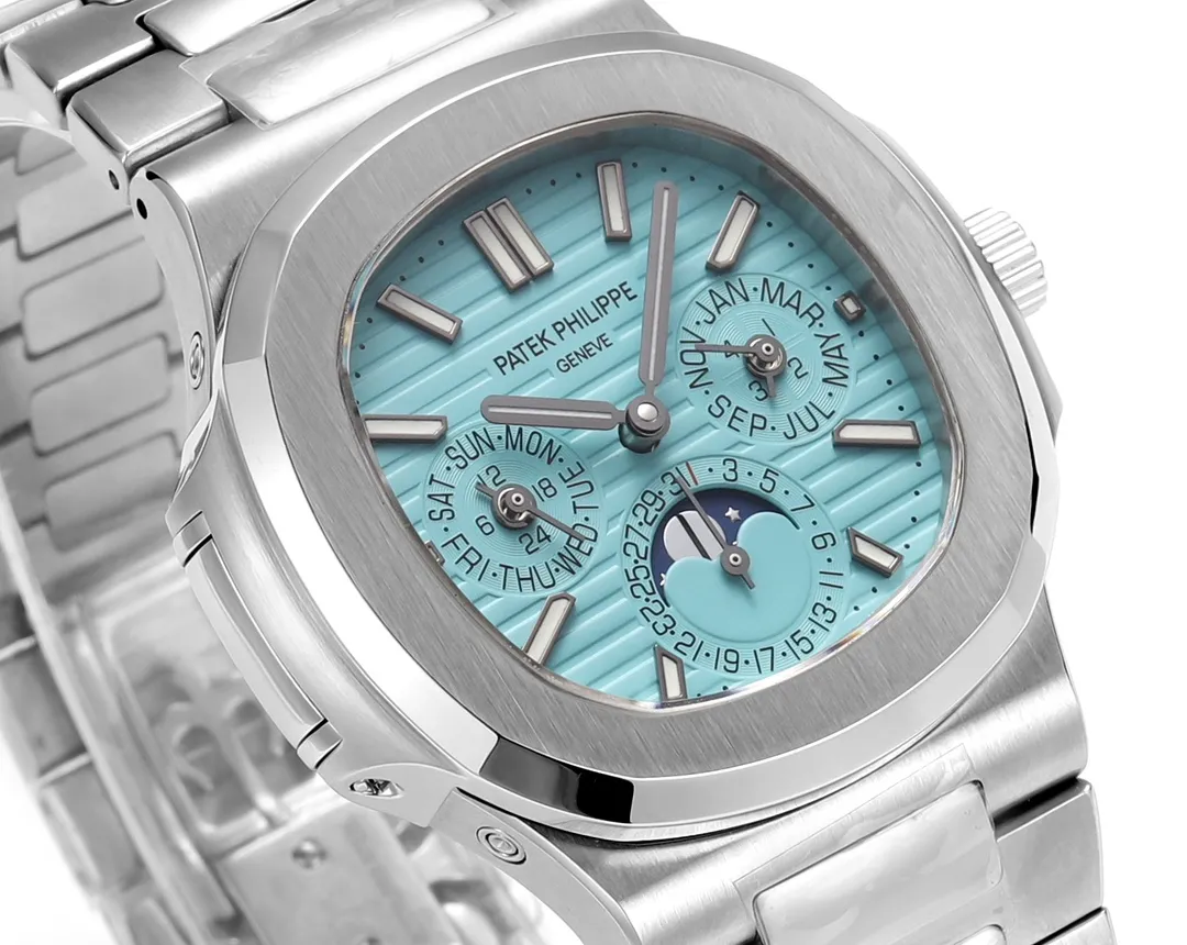 Patek Philippe Nautilus Blue Perpetual Calendar - Image 5