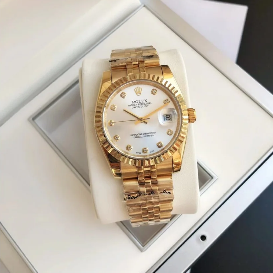 Couple Watches Rolex Datejust 36/28mm RG/RG Jub Sliver/Dial - Image 3