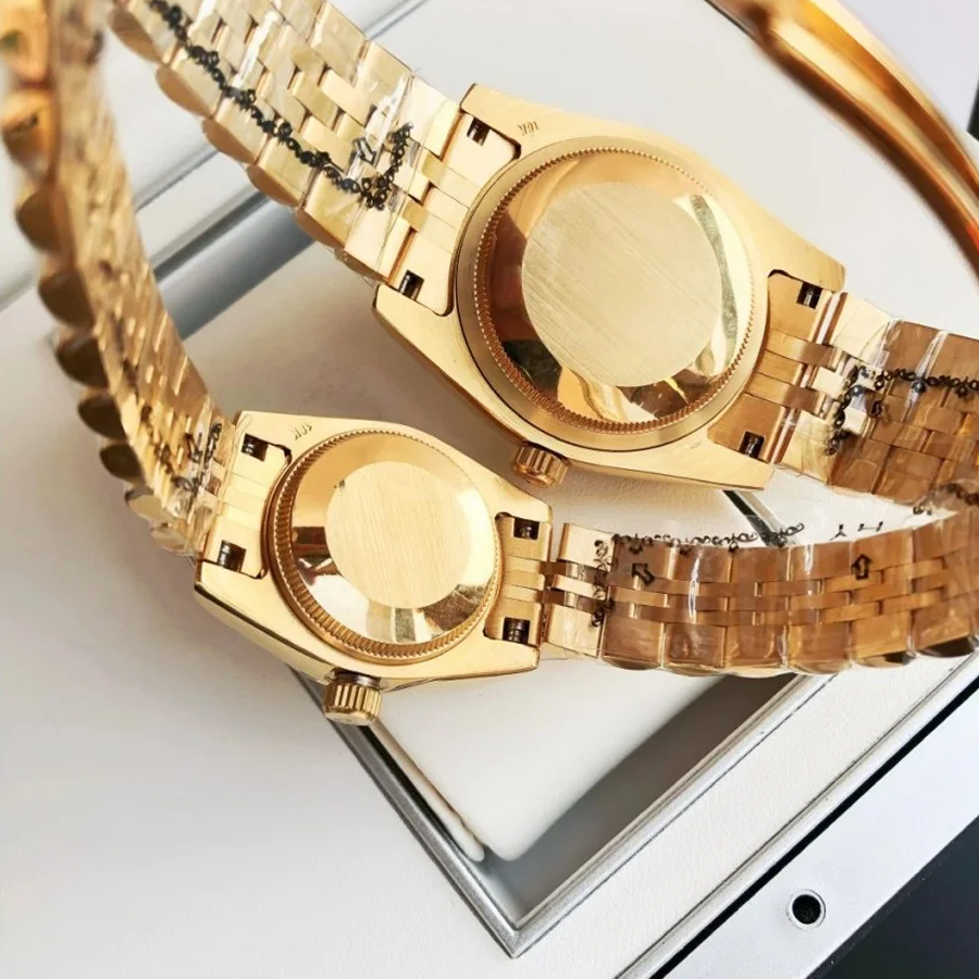 Couple Watches Rolex Datejust 36/28mm RG/RG Jub Sliver/Dial - Image 8