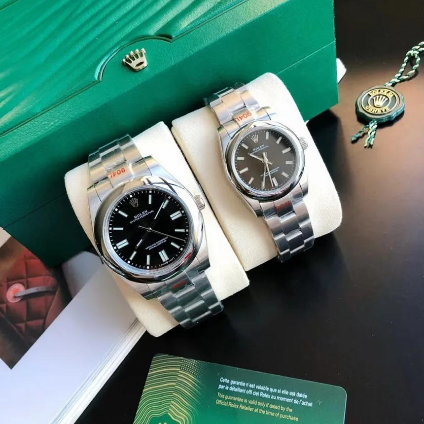 Couple Watches Rolex Oyster Perpetual 31/41mm SS/SS Black/Stk