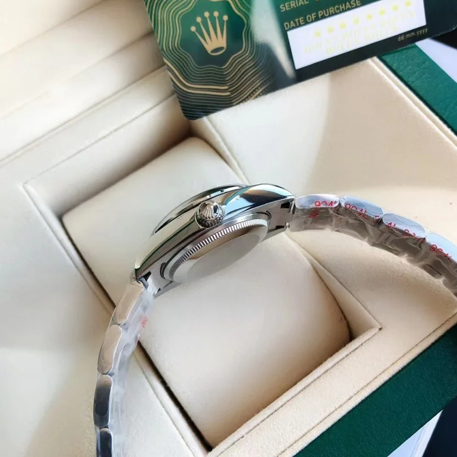 Couple Watches Rolex Oyster Perpetual 31/41mm SS/SS Green/Stk - Image 8